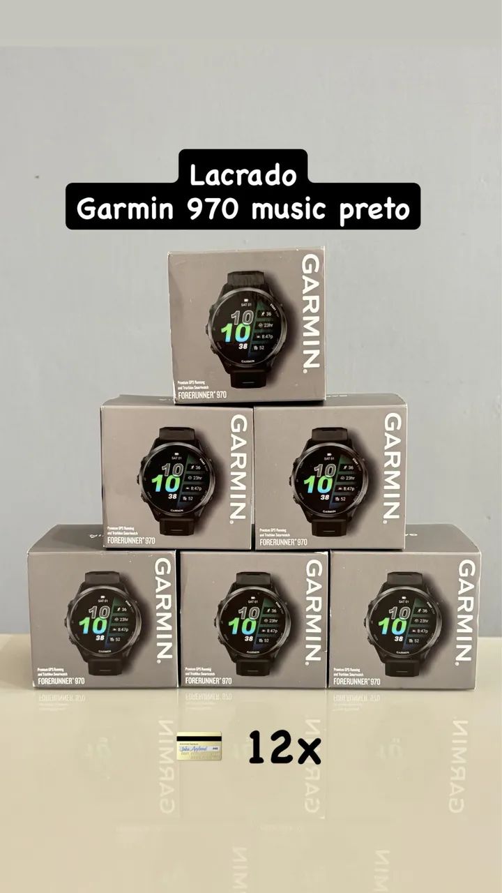Garmin Forerunner 970 preto (lacrado)