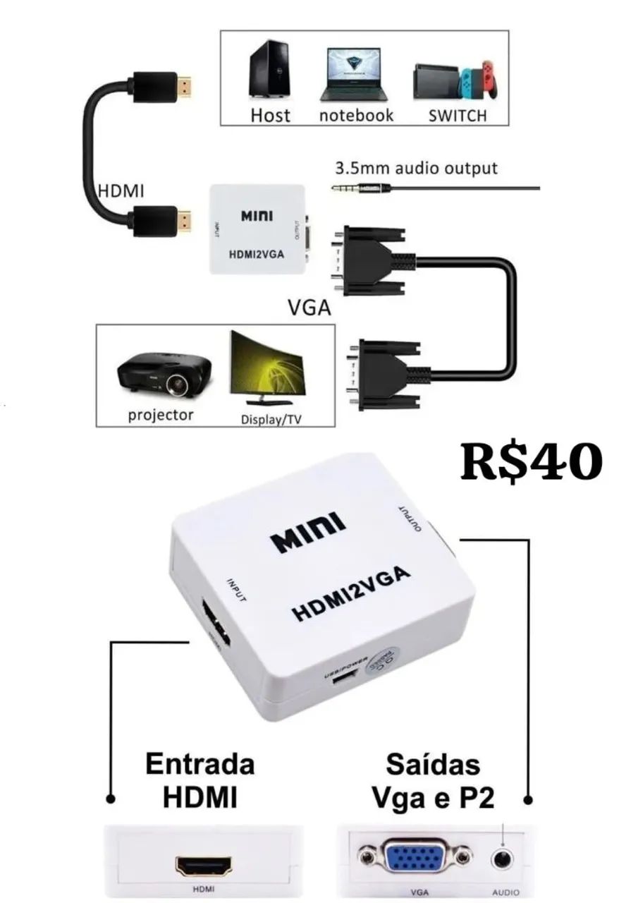 Cabos e adaptadores. - Foto 4