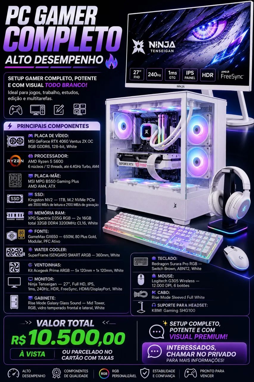 COMPUTADOR GAMER COMPLETO