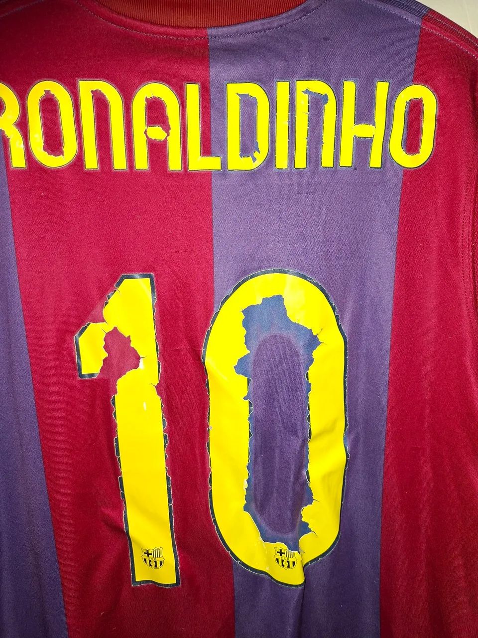 Camisa Barcelona nike Ronaldinho  - Foto 5