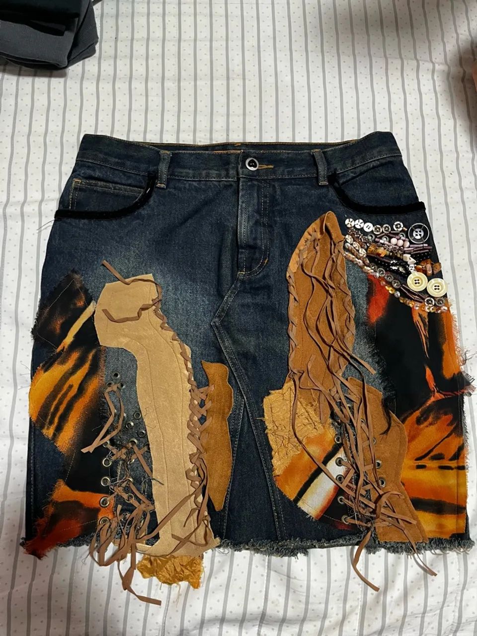 Saia Jeans Customizada