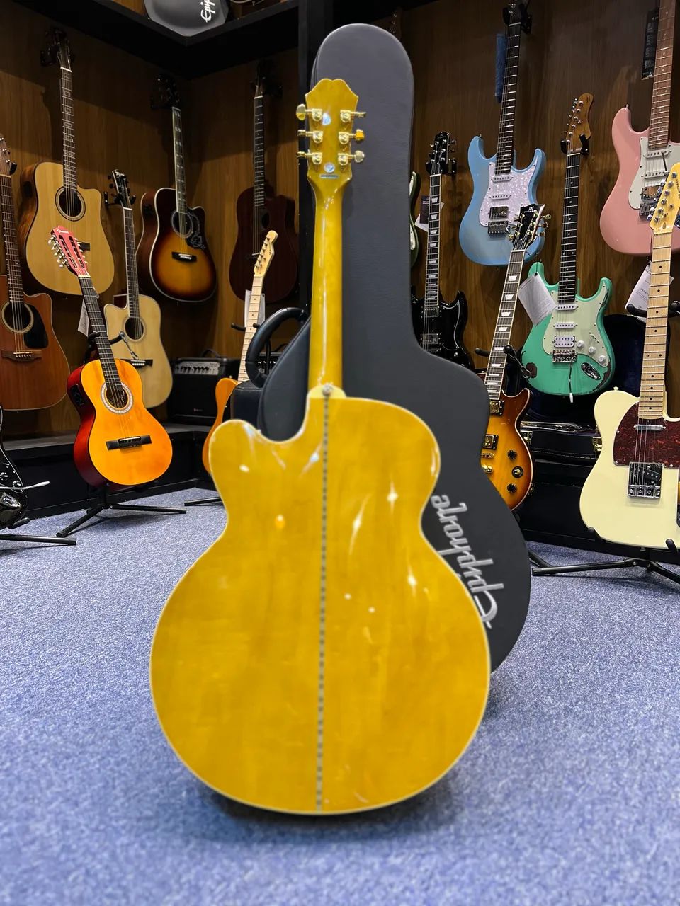 Violão Epiphone EJ-200 Natural com Hard Case  - Foto 2