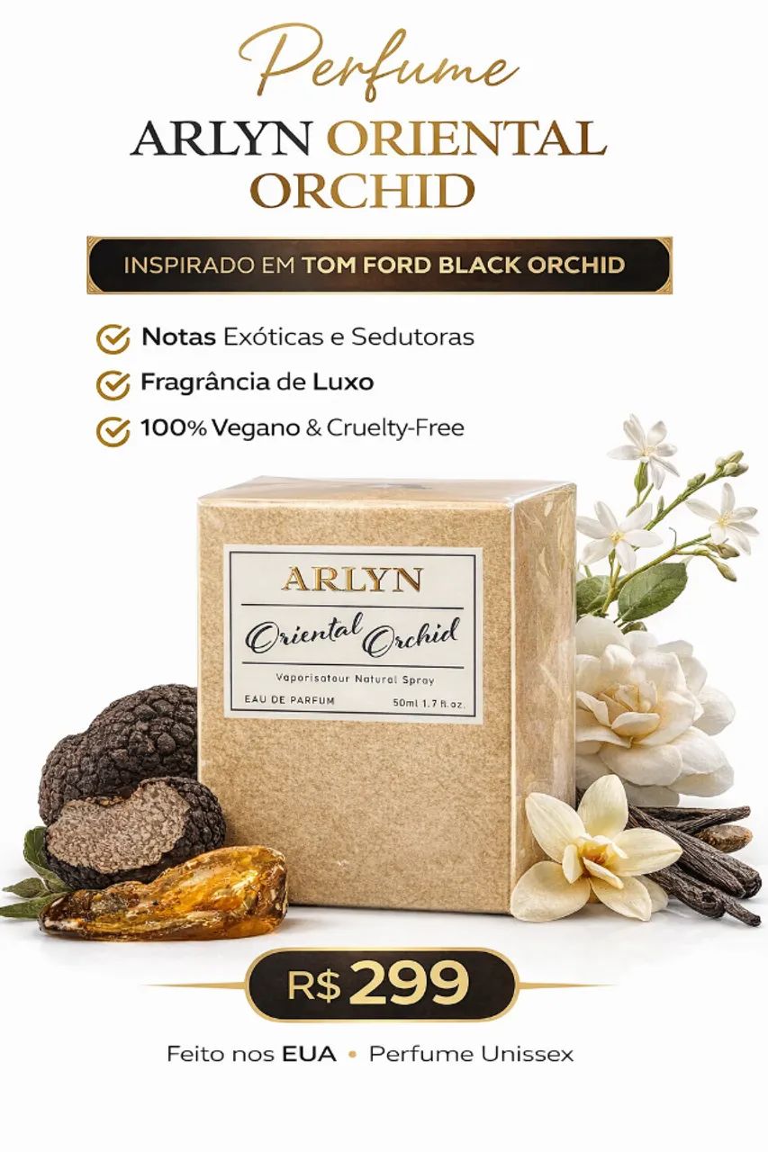 Perfume Arlyn Oriental Orchid Eau De Parfum 50ml Lacrado - Foto 5