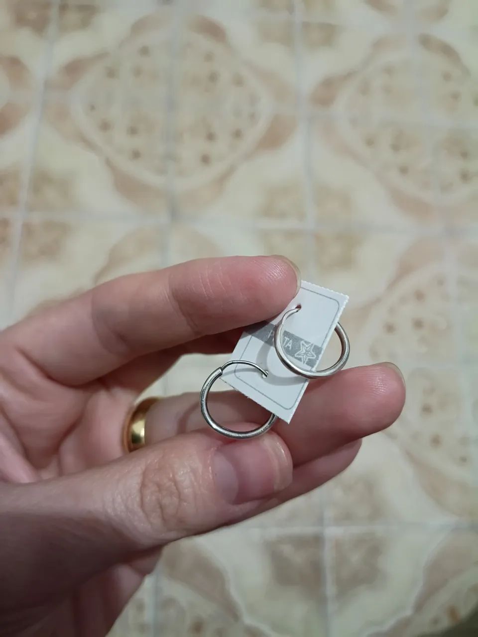 Brinco de Argola em Prata Legítima Teor 925 - Foto 5