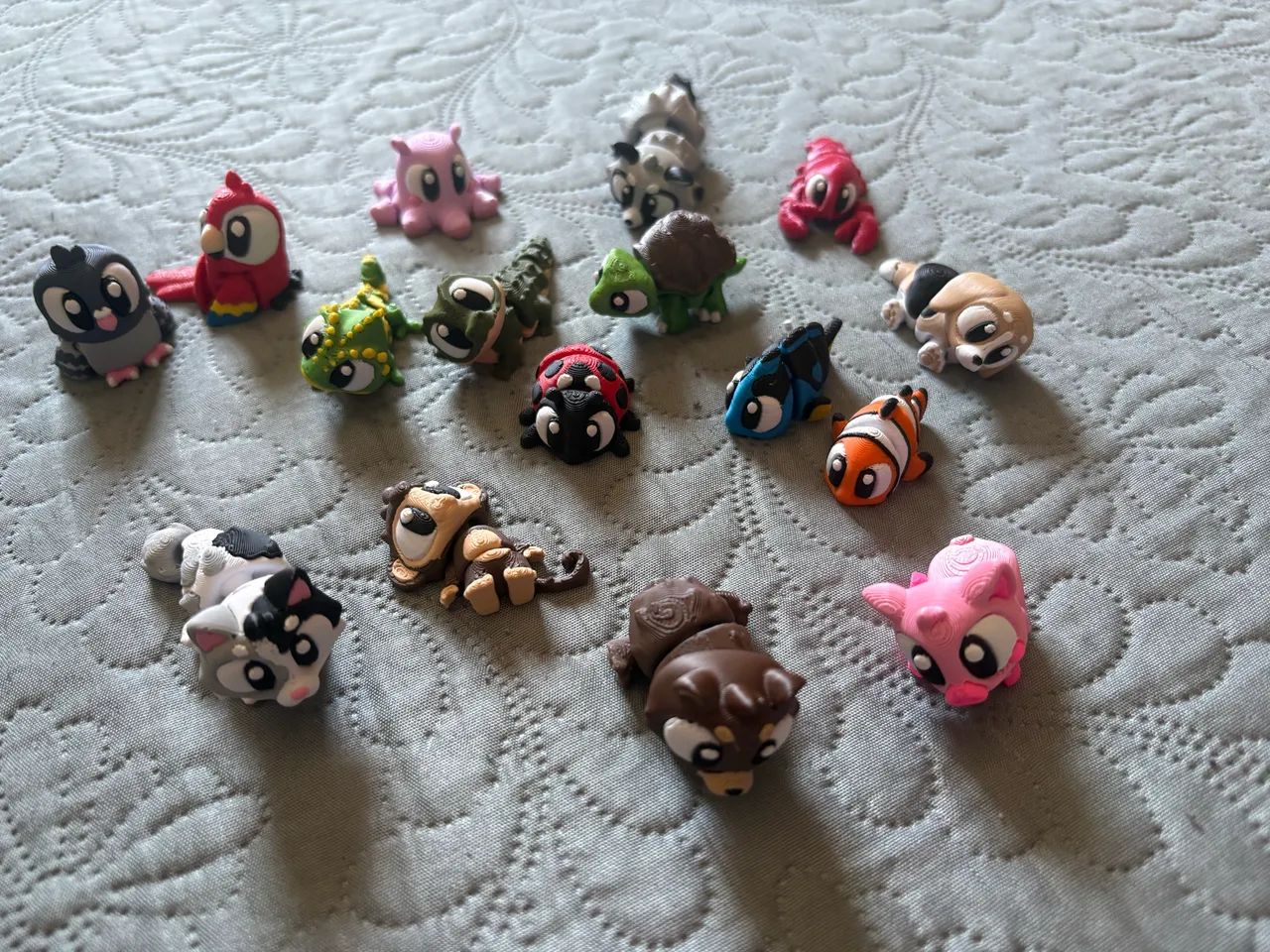 Lote mini animais impressão 3D