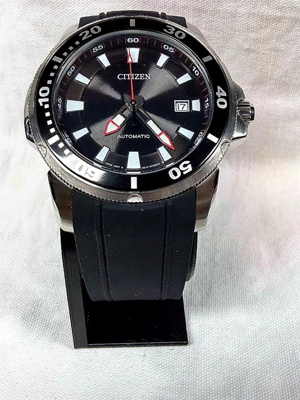Relógio Citizen Automático Calibre 8210 21 Rubis Aço Original