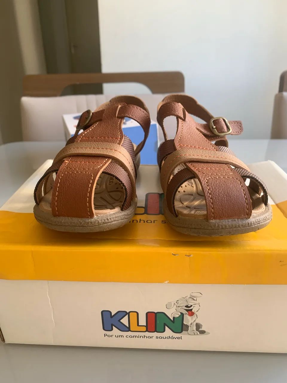 Sandália em couro masculina 