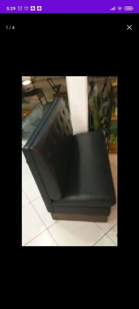 Sofá booth para bares, restaurantes ou hamburguerias  - Foto 5