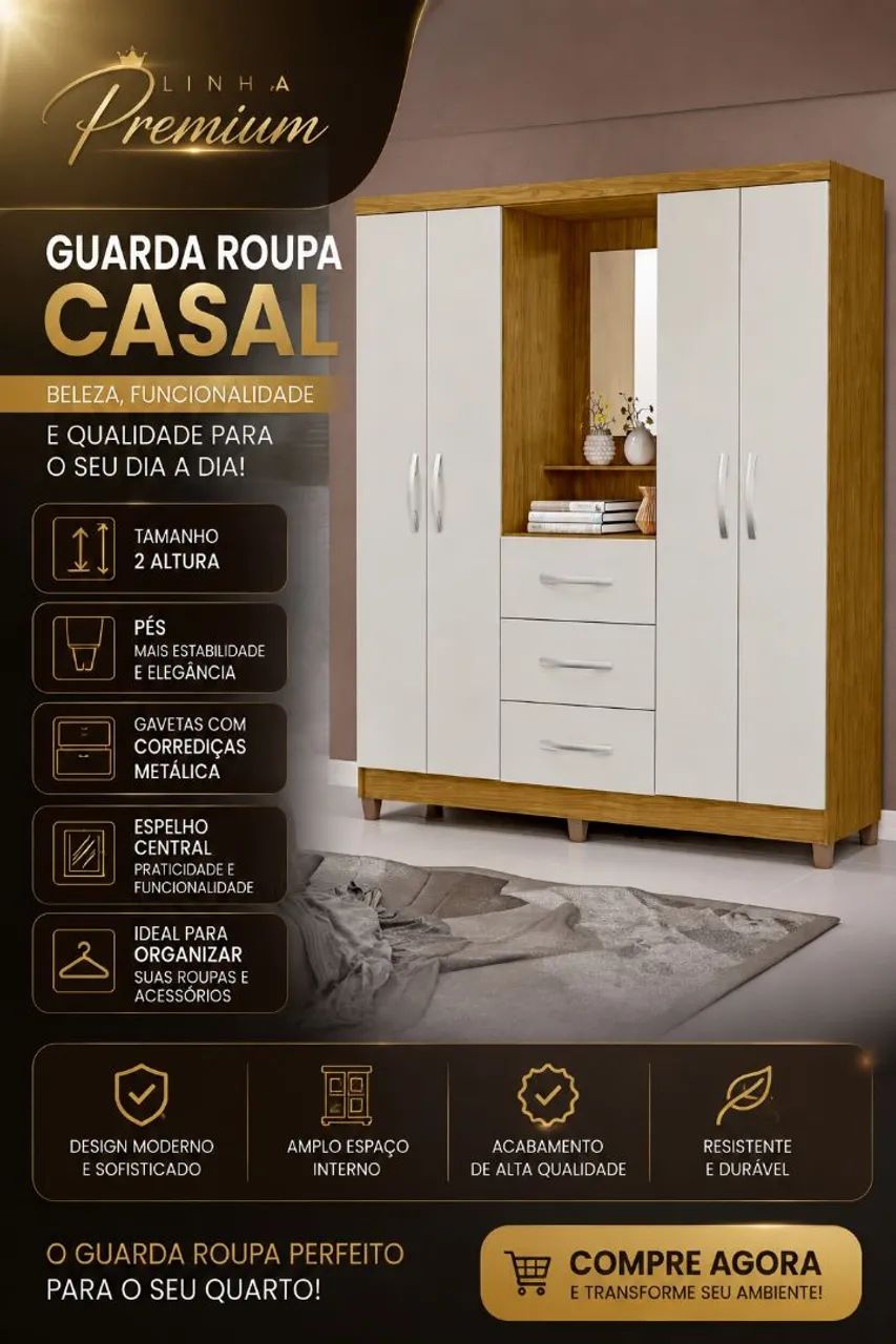 Guarda Roupa Casal Capela