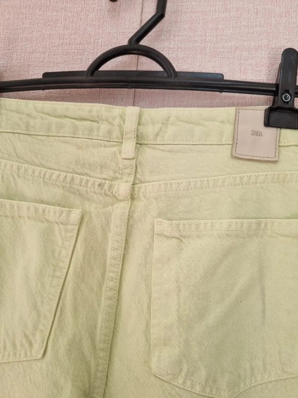 CALÇA DE ALGODÃO VERDE CANDY CINTURA ALTA ZARA - Foto 4