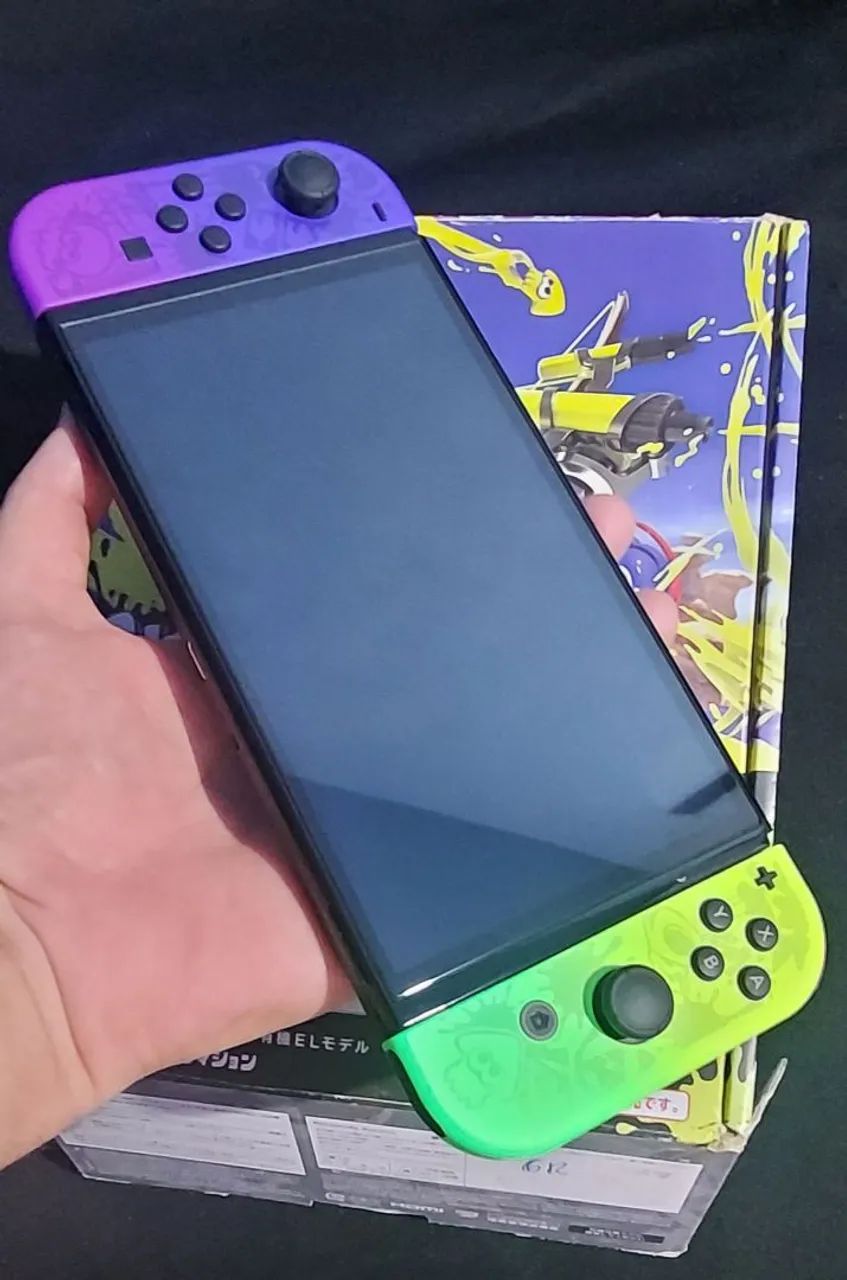 Nintendo Switch Oled 64gb Edição Splatoon  - Foto 2