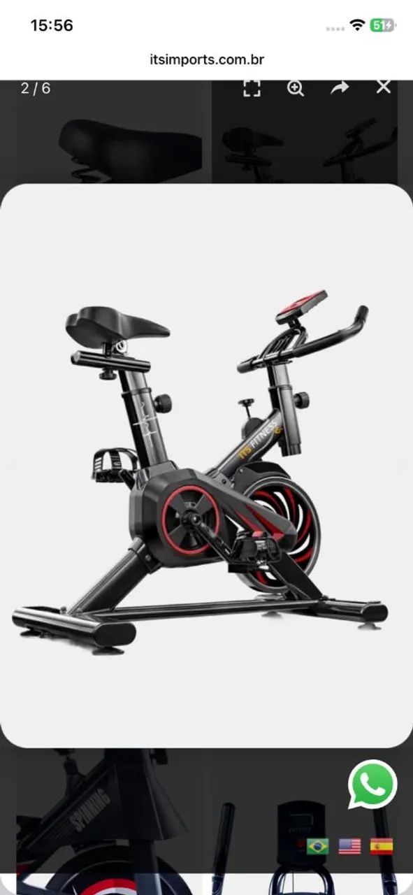 Bicicleta Ergométrica Eagle Métrica Nova, Nunca Usada<br> - Foto 4