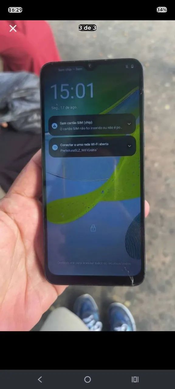 Motorola E13 trincado 