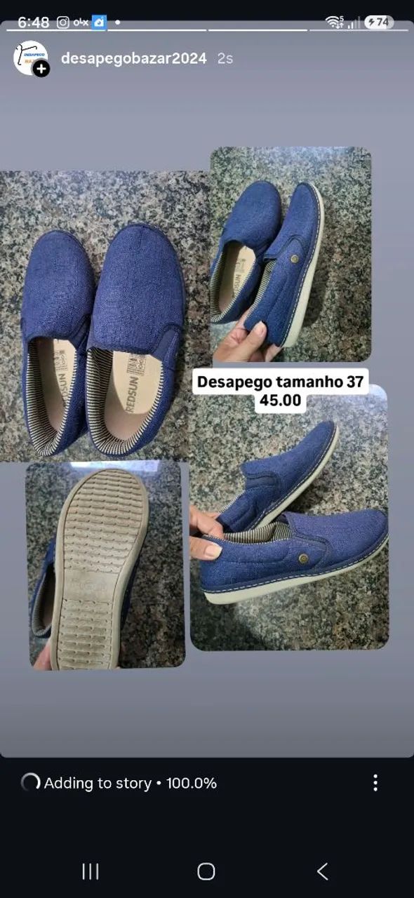 Sapato usado poucas vezes 