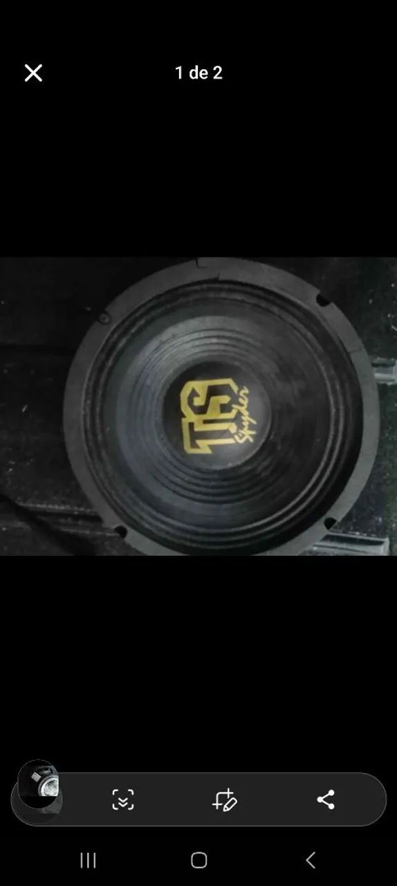 Alto falante médio Woofer Spyder Trio TS100 8 polegadas