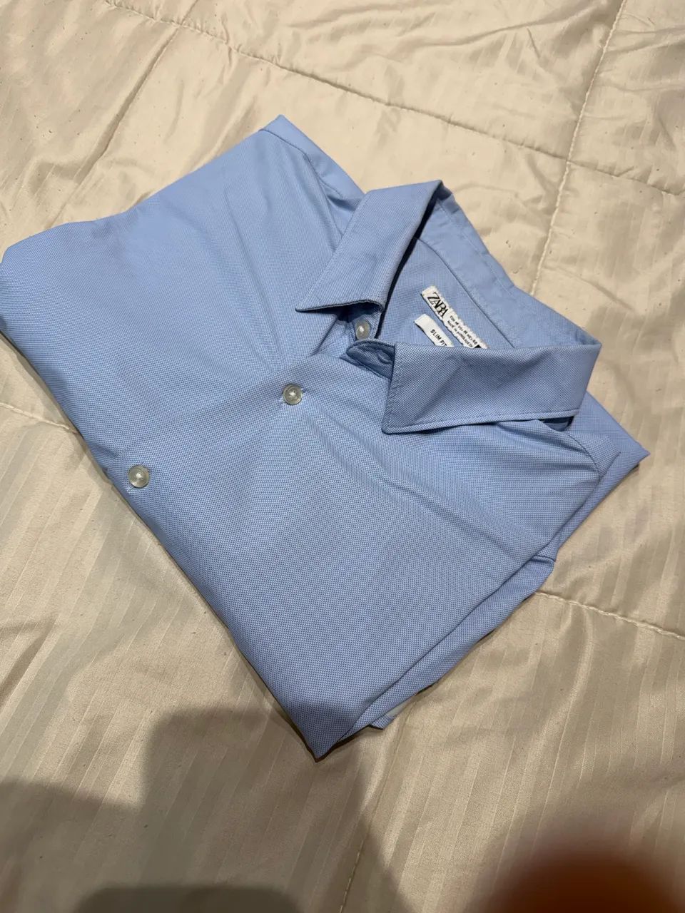Camisa com elastano Zara M linda 