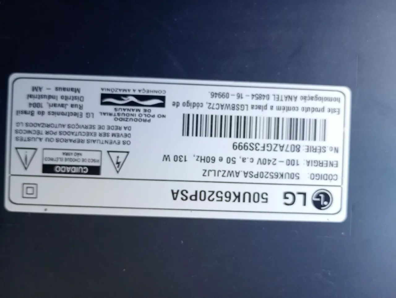 TV LG 50 POLEGADAS 