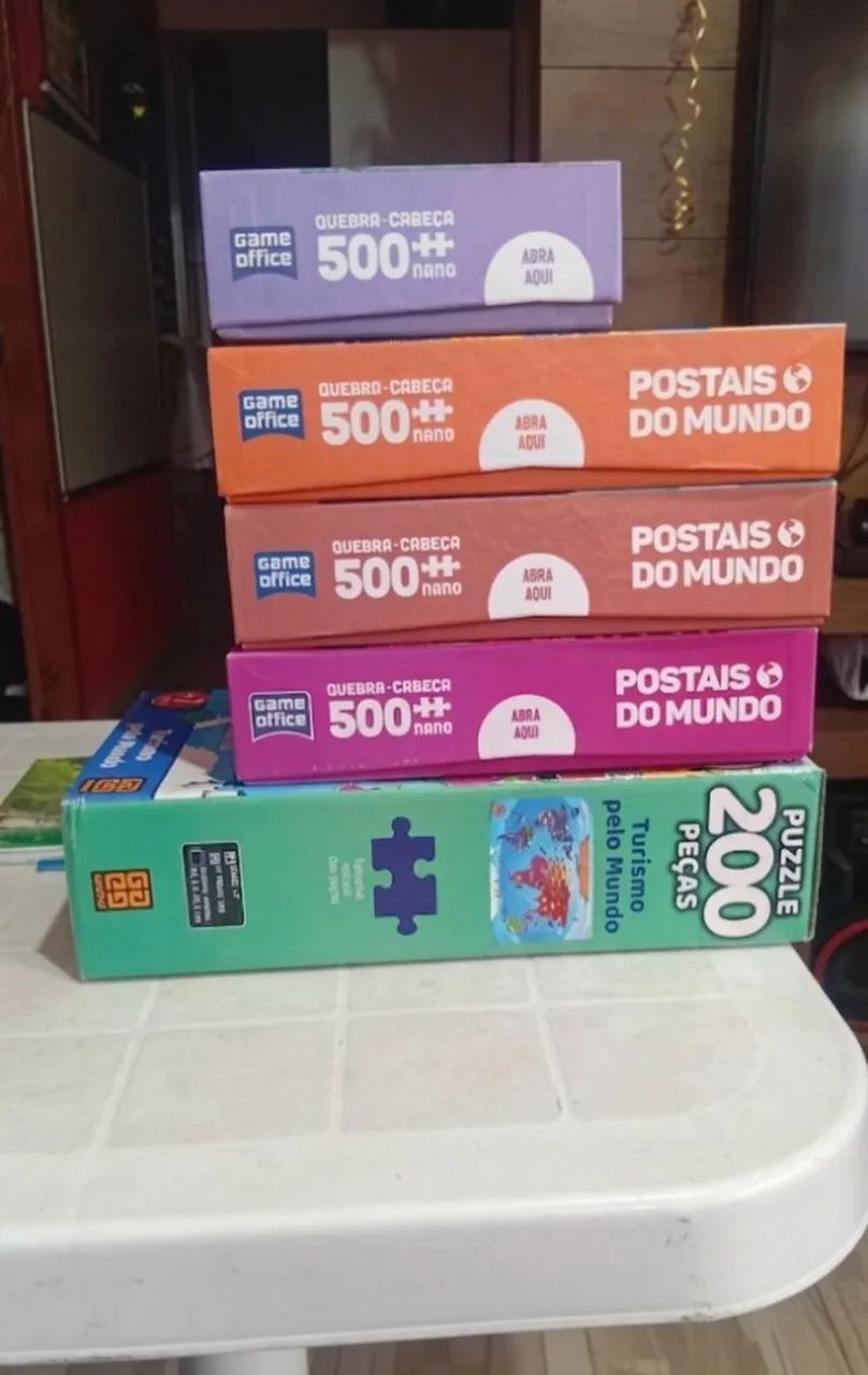 Kit com 5 quebra-cabeças  - Foto 2