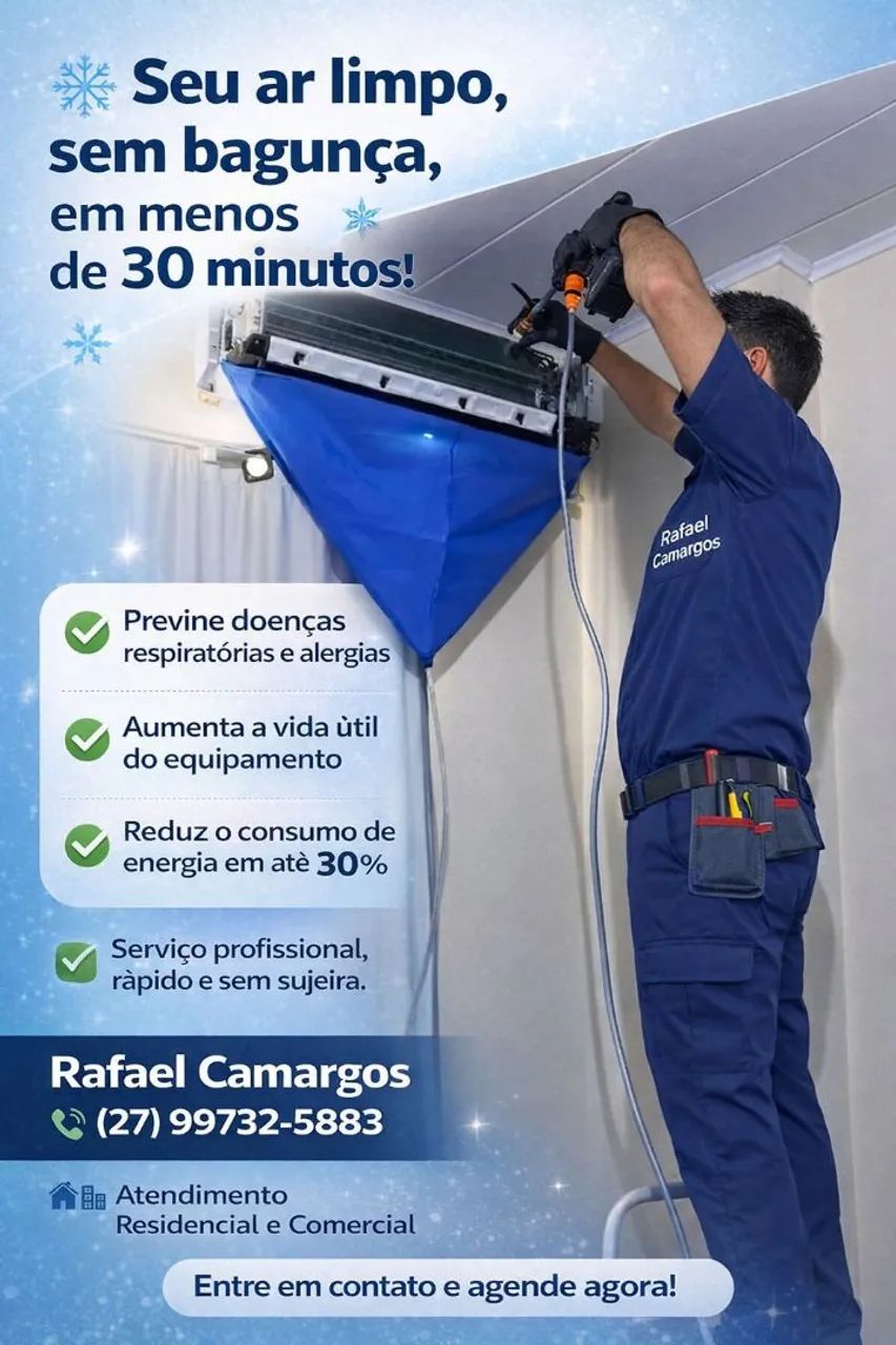 Limpeza de ar condicionado 