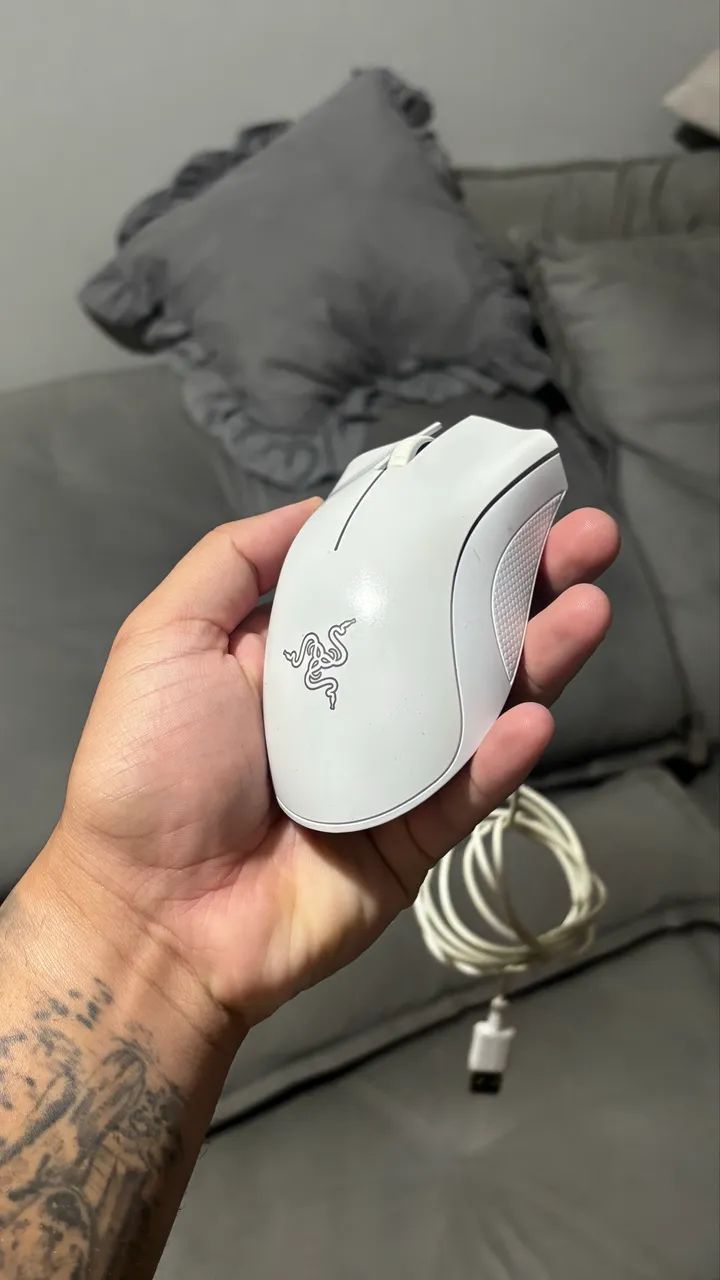 Mouse Gamer Razer Branco - Original - Foto 3