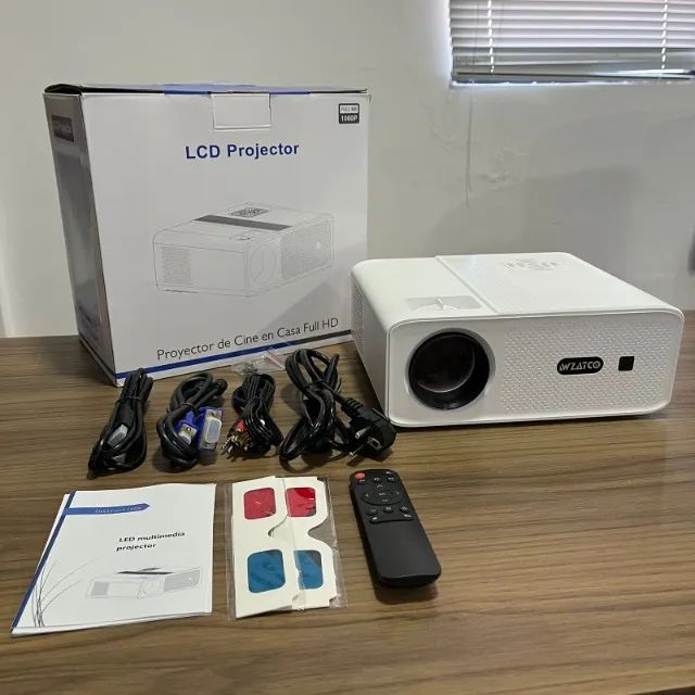Projetor Wzatco C5A 6000 Lumens Com Android Espelhamento Bluetooth USB HDMI VGA AV - Foto 2