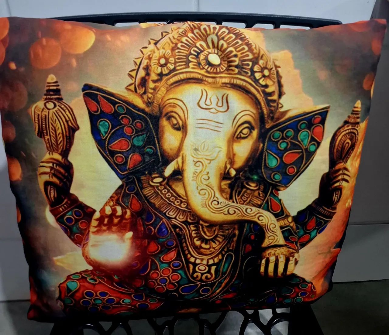 Fronha e almofada ganesha e buda