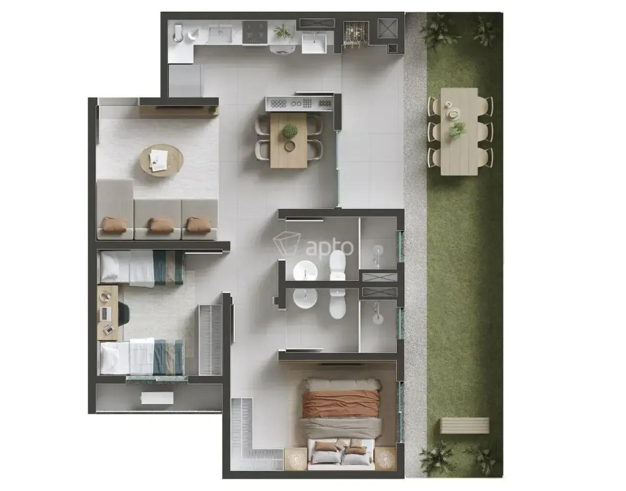 PLANTA 62m²