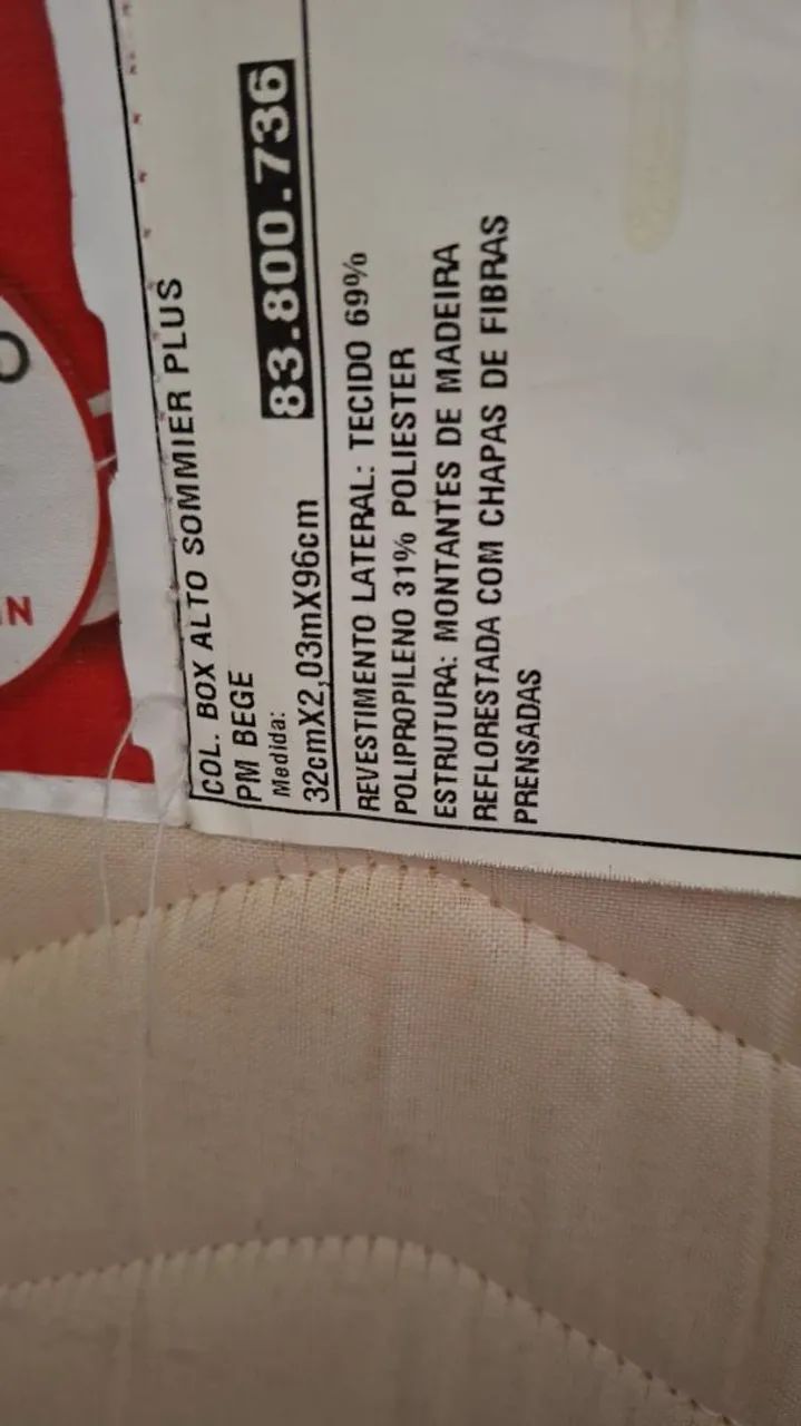 Colchão + Box ORTHOCRIN usado em bom estado - Foto 4