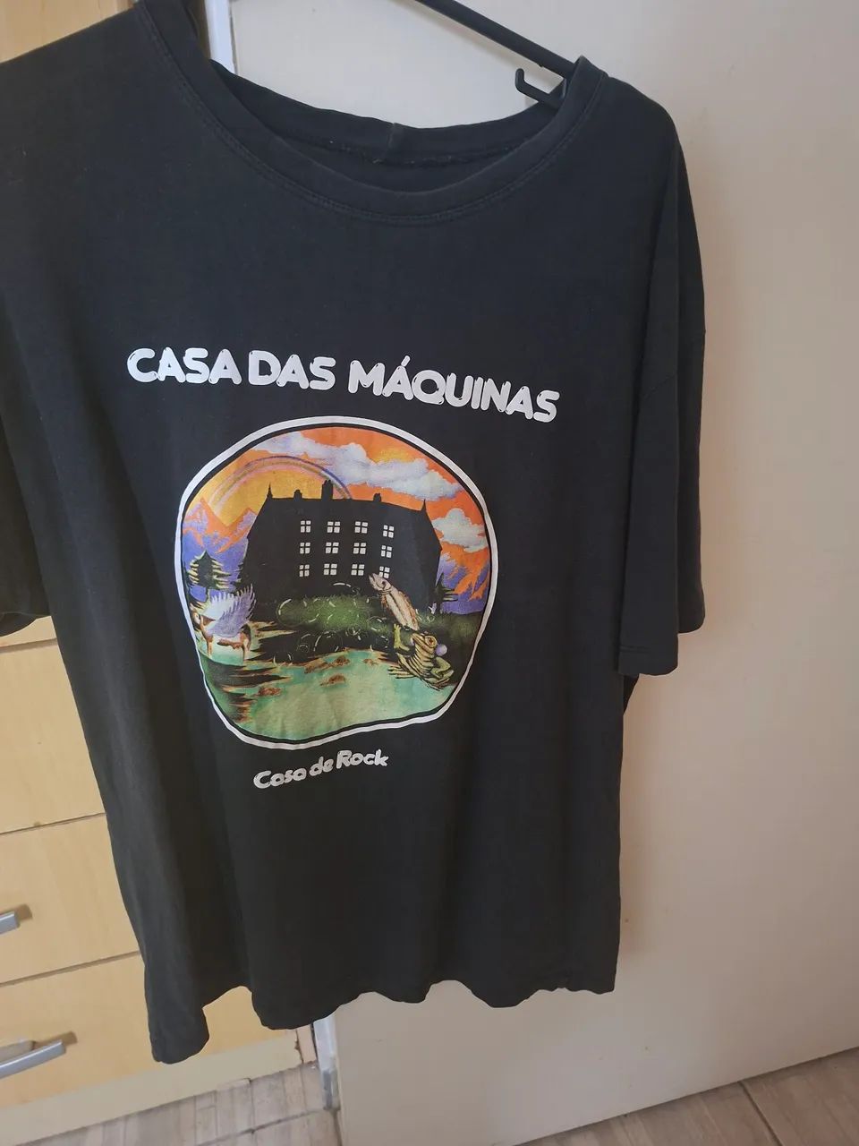 Camisa banda de rock casa das maquinas 
