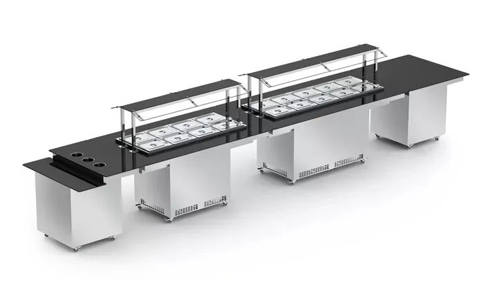 Buffet completo quente e frio inox Refrimate pronta entrega 