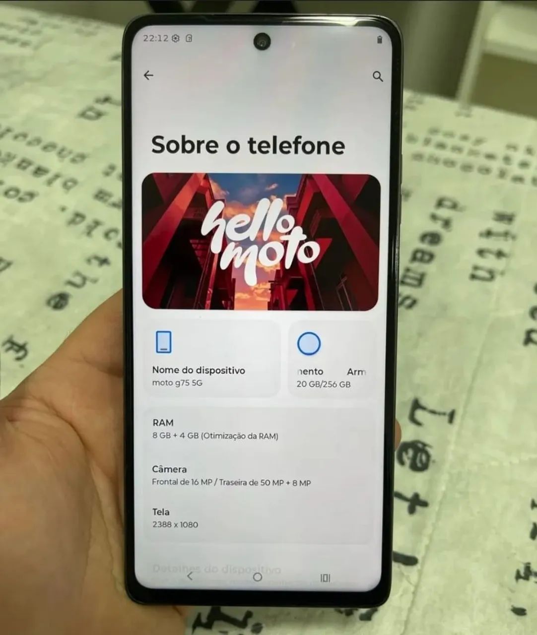 Motorola G75 5G 256gb semi novo - Foto 3
