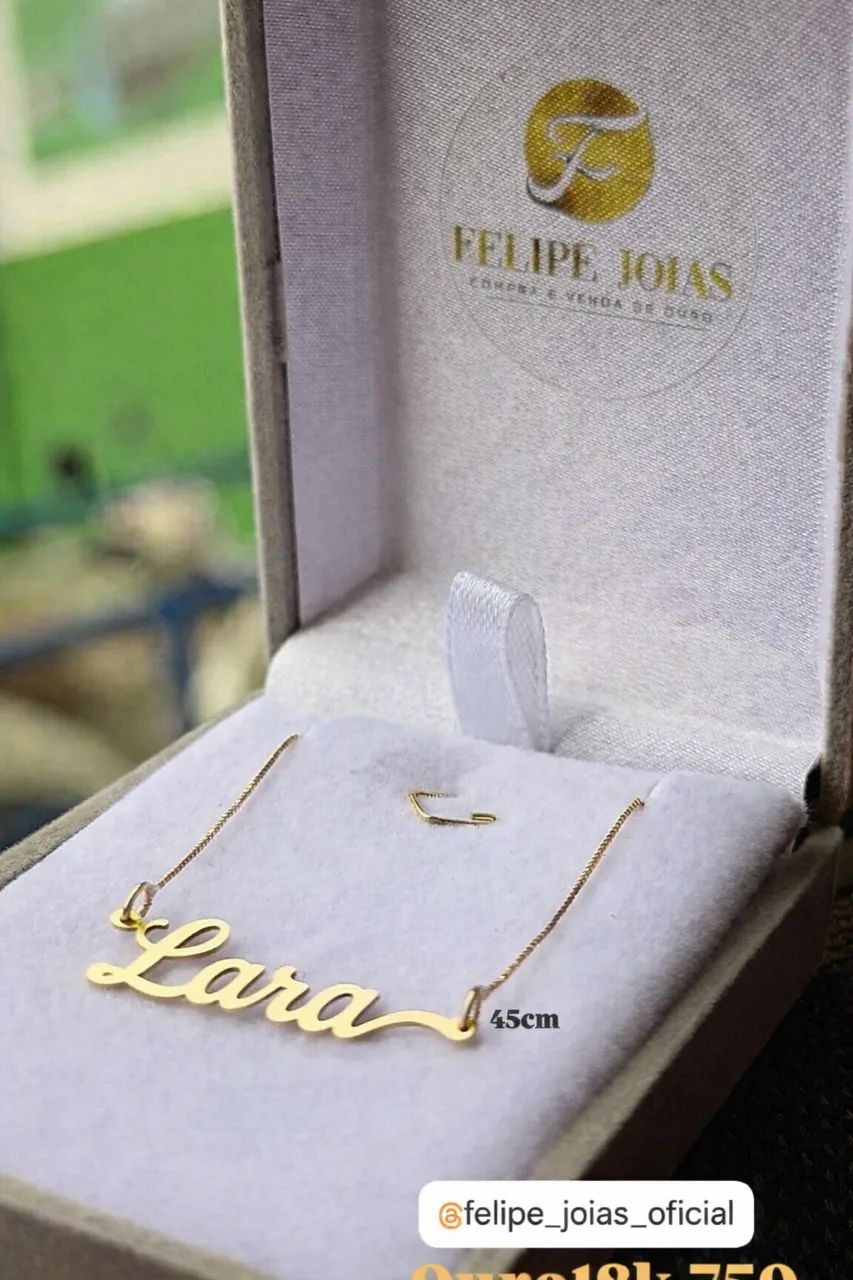 COLAR PERSONALIZADO OURO18k/750 - Foto 3