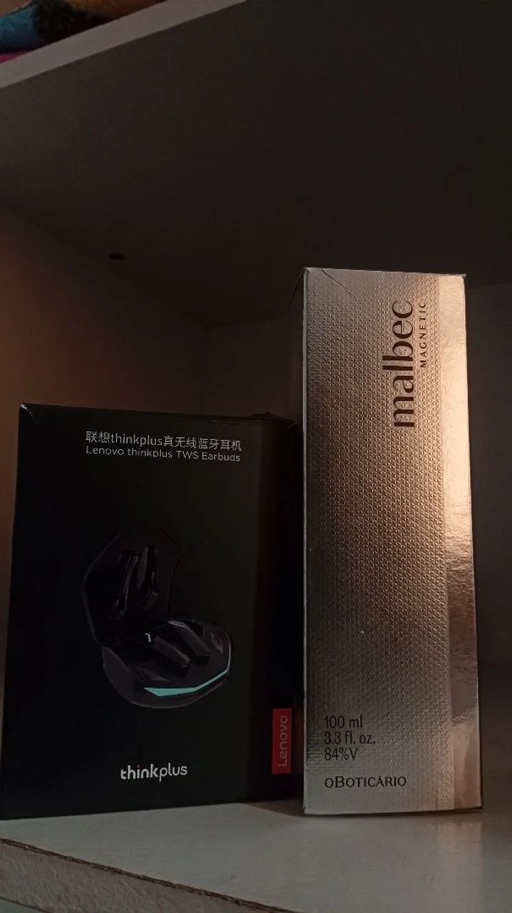 Perfume malbec magnetic 100ml e fone bluetooth Lenovo  - Foto 3