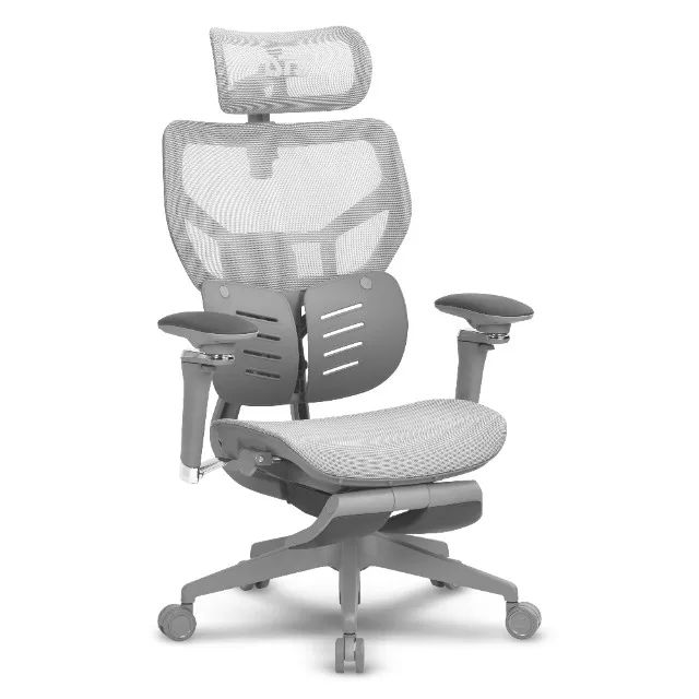 Cadeira DT3 Glacius - Mesh - Grey  - Foto 2
