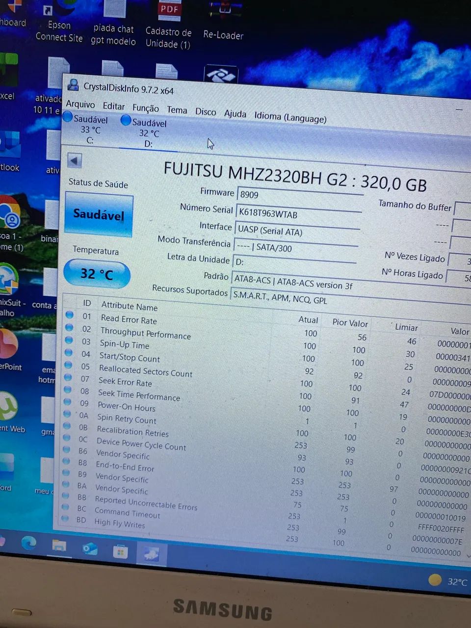 Hd de 320 gigas 2.5 - Foto 2