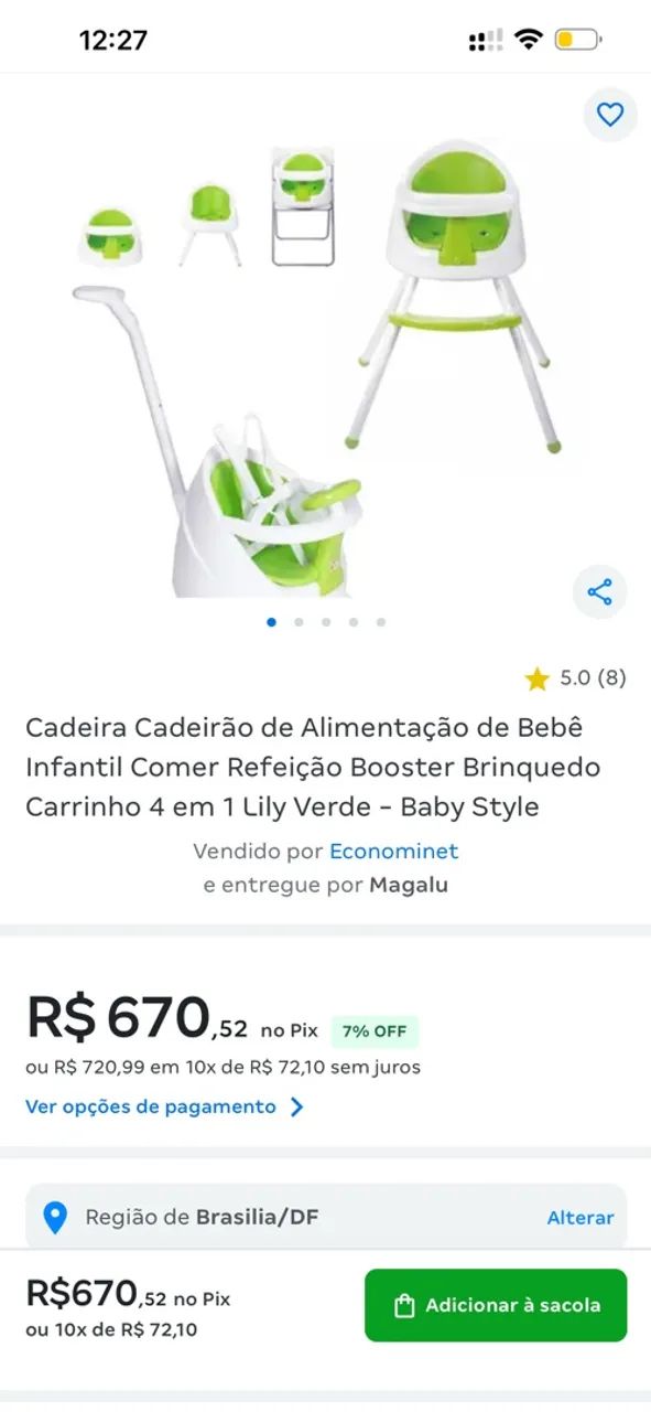 Cadeira de alimentação  - Foto 5