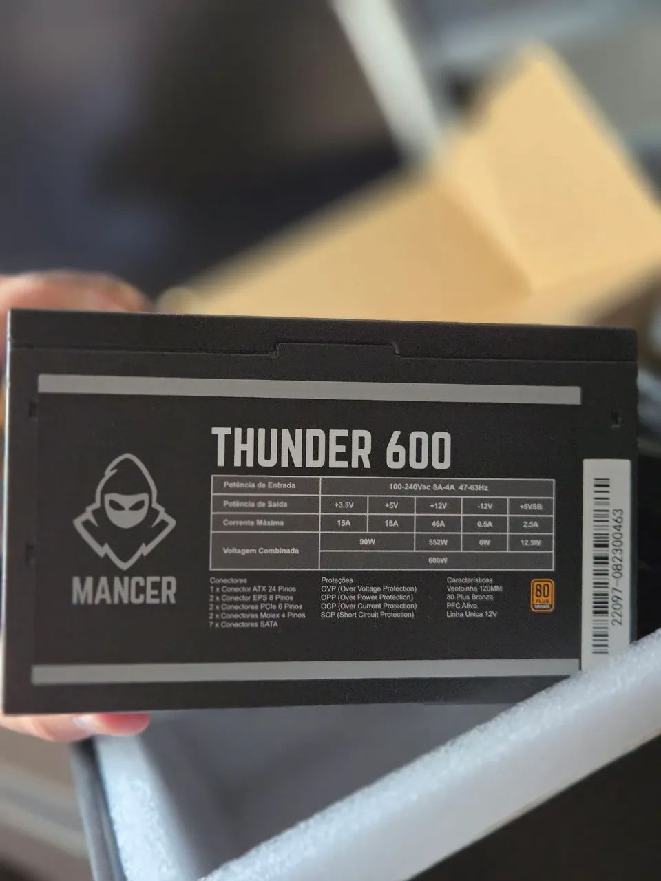 Fonte Mancer Thunder 600w - Foto 3