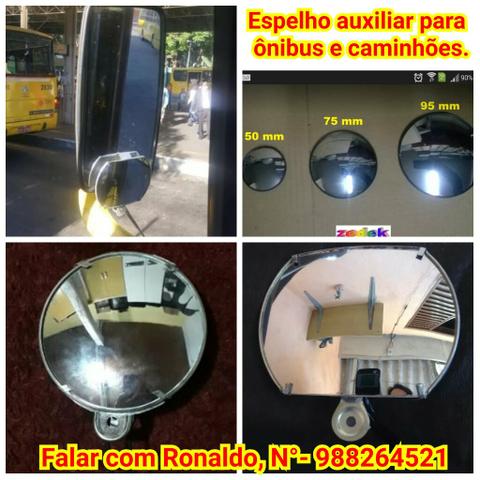 Espelho auxiliar para ônibus e caminhões