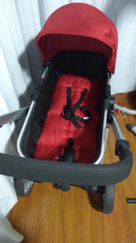 Carrinho Moisés + Bebê conforto c/ base isofix Fischer Price - Foto 5