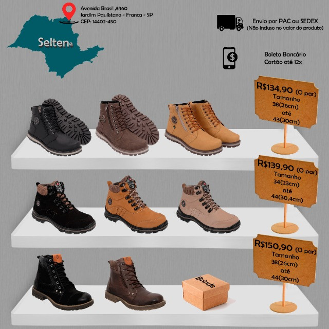 olx botas masculinas