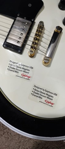 Guitarra Epiphone les paul Studio alpine white- Custon - Foto 5