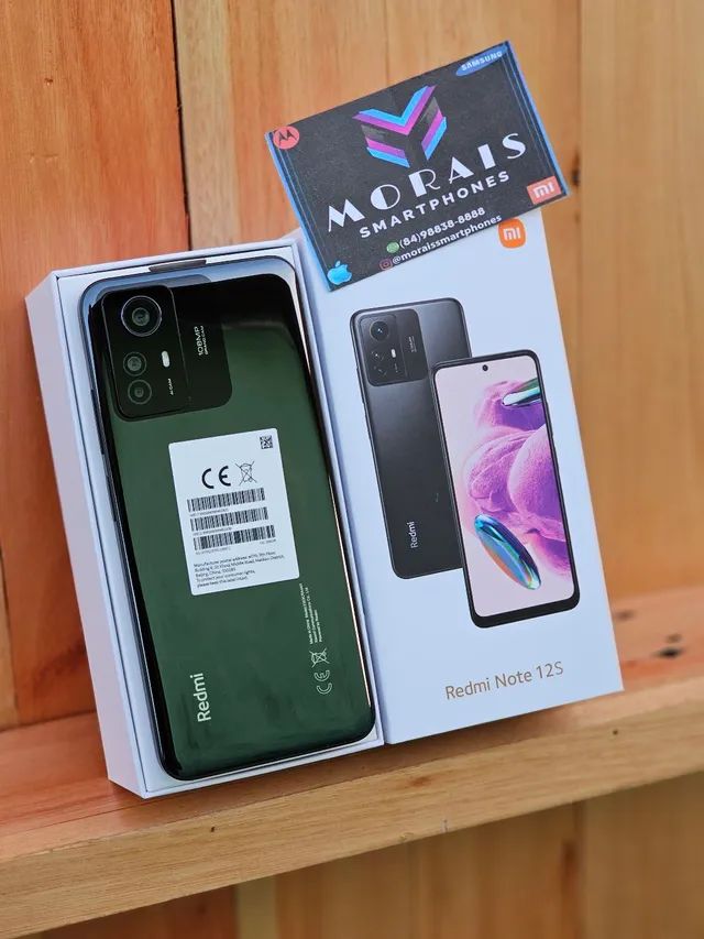 Xiaomi Redmi Note 12s 8gb Ram256gb Preto Garantia De 03 Meses VersÃo Global Lacrado 6229