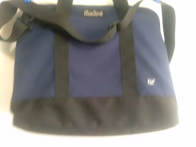 Bolsa em tecido sintético marinho e preto,  da 361o,.