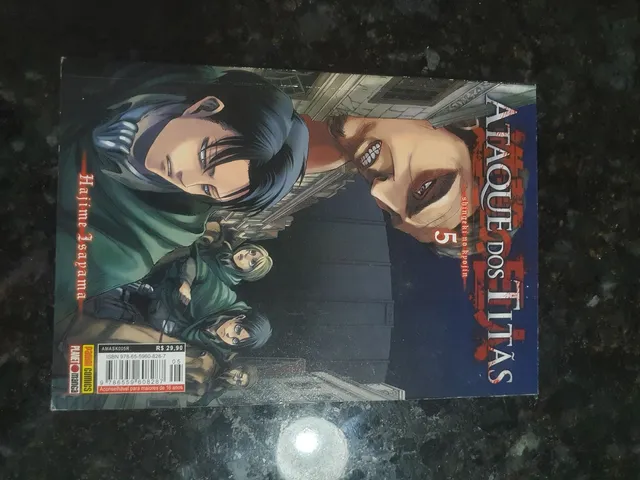 Ataque Dos Titãs Mangá Vol. 21 Ao 26, Kit Shingeki No Kyojin