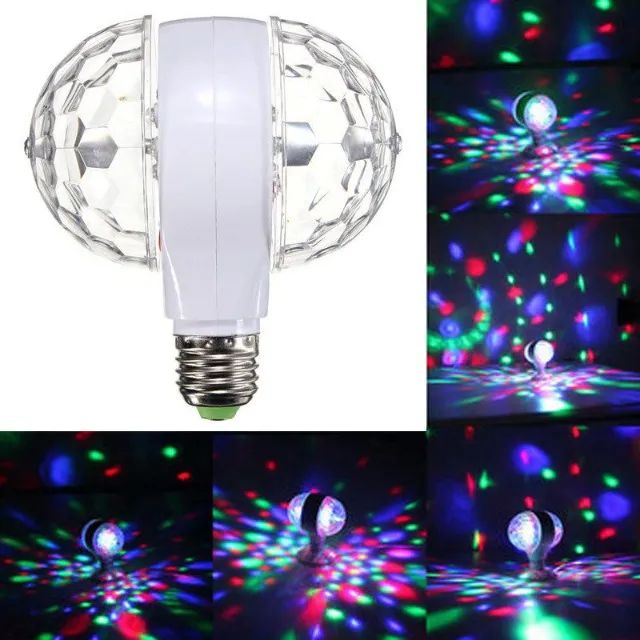 Lampada Led Colorida Giratoria Dupla