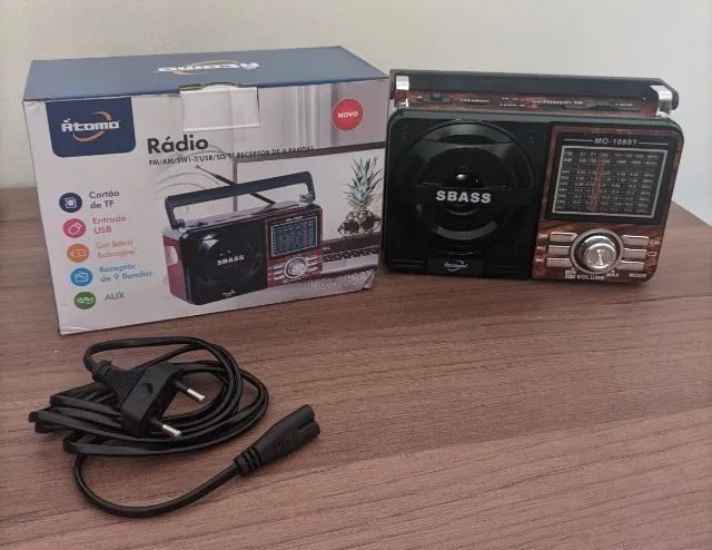 Rádio Portátil AM e FM 