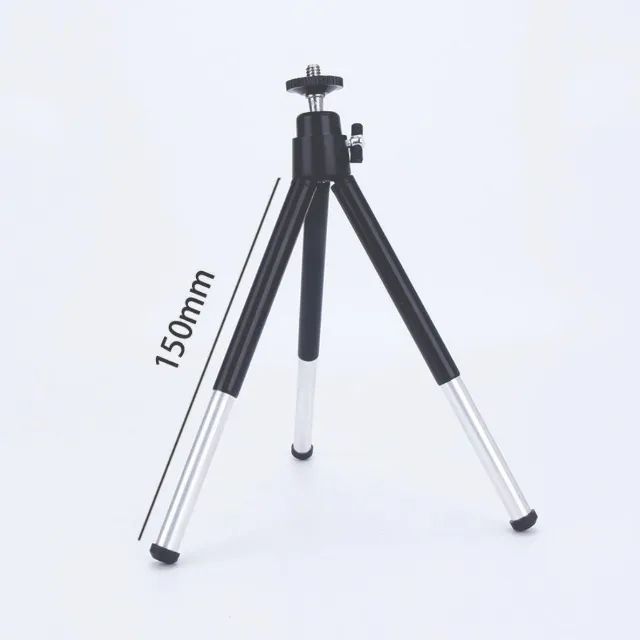Mini Tripé Universal Alumínio Com Suporte Para Celular (novo) - Foto 2
