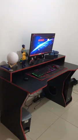 Suporte Monitor Mesa Setup Gamer SetupPro Preto