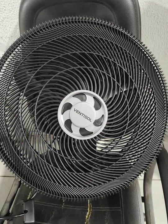 Ventilador de parede 50cm oscilante grades de plástico 