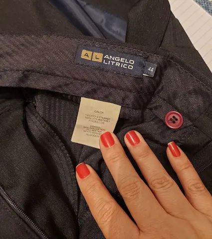 Terno preto Angelo Litrico - usado uma vez e por poucas horas - Foto 4